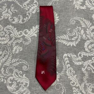 Don Loper Men's Red Geometric Abstract Tie Classic Length